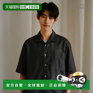 1006390900002 亚麻开领衬衫 日本直邮CAHLUMN 男士