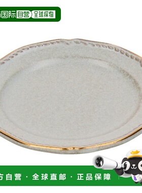 【日本直邮】Aito “Stitch”小盘 约12厘米 灰色  美浓烧 日本制