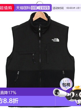 日本直邮The North Face Retro Denali 背心拉链保暖夹克黑色男士