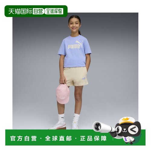 1h可退 日本直邮PUMA 彪马 女童 ESS NO.1 Logo短袖T恤+短裤套装