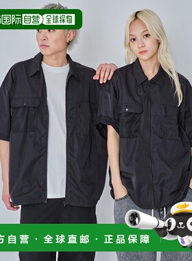 1h可退 日本直邮WEGO 男女同款大码尼龙拉链衬衫 SK25SM04M0003