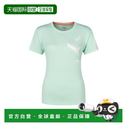 日本直邮ASICS徽标圆领短袖T恤 男女同款 2032C977