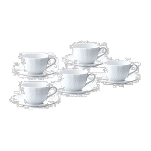 【日本直邮】Noritake 杯子和茶碟套装 10:杯子和茶碟(5客)