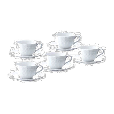 【日本直邮】Noritake 杯子和茶碟套装 10:杯子和茶碟（5客）