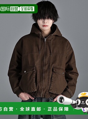 1h可退 日本直邮ADRER 男女同款短款可翻面拉链连帽外套 ADRjk113