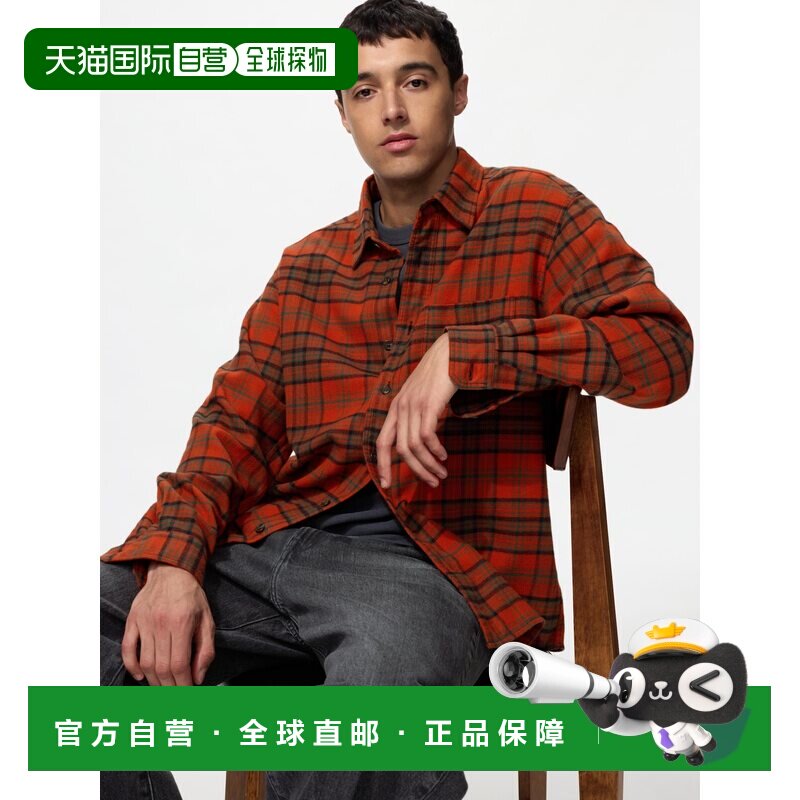 日潮跑腿UNIQLO优衣库 法兰绒衬衫/格子呢 486596图片