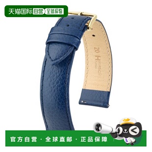 日本直邮01502080-2-20 HIRSCH Kansas 皮革表带手表替换表带易于