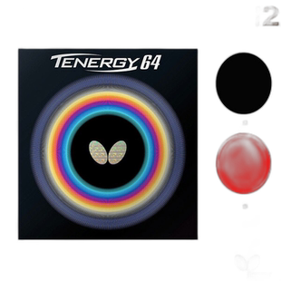 日本直邮Butterfly/蝴蝶乒乓球胶皮Tenergy 64(05820)硬度36