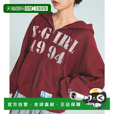 1h可退 日本直邮冠军 Champion 女装 X-girl联名 REVERSE WEAVE