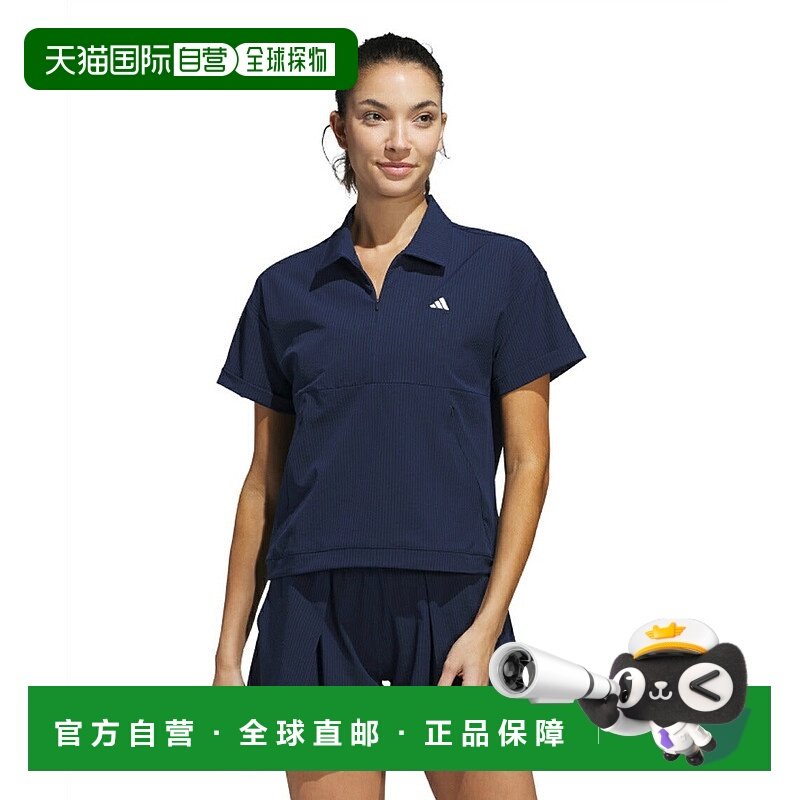 日本直邮 adidas 女士Beyond The Course系列防水2way半袖高尔夫