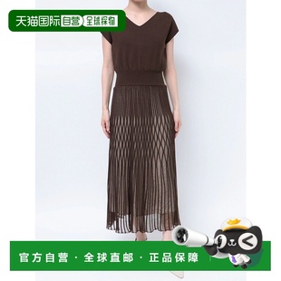 日本直邮LAGUNAMOON 032440310601 女士轻盈透视图案针织连衣裙