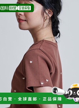 1h可退 日本直邮FREAK'S STORE 女装 秋色可爱迷你刺绣T恤 112124