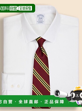 日本直邮Brooks 级马棉弹力斜纹正装衬衫 Regular Fit [92219363]