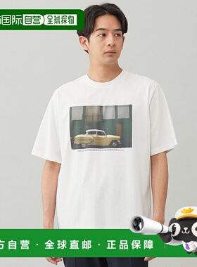1h可退 日本直邮UNFILO男装接触冷感PHOTO系列印花T恤 宽松舒适设