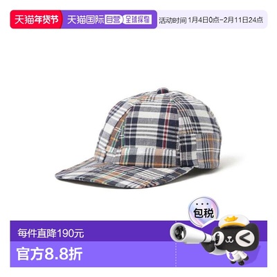 1h可退 日本直邮BEAMS PLUS 6 Panel Regimental Strap Madras PW