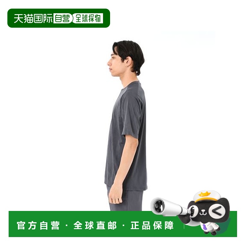 日本直邮New Balance-黑色jacquard网状针织短袖T恤新款