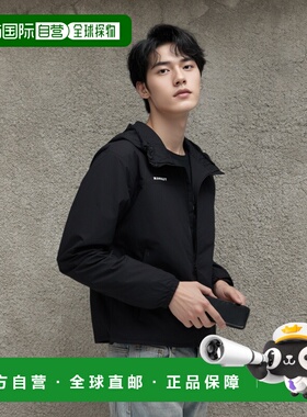 日潮跑腿MAMMUT猛犸象 Melon 轻风衣连帽夹克 black L1012-00950