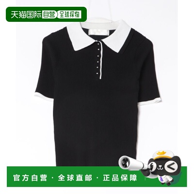 1h可退 日本直邮tocco closet 女装 UV防护+接触凉感配色Polo针织