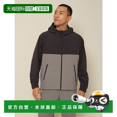 日本直邮 UNISEX 回收里衬多比尼龙全拉链连帽卫衣