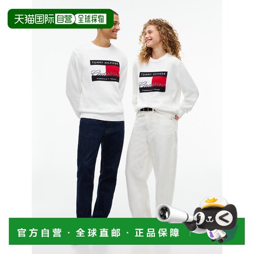 日本直邮tommy hilfiger Tommy x Cadillac F1车队旗款毛衣针织