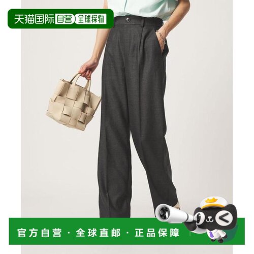 日本直邮green label relaxing 亚麻感微喇裤子