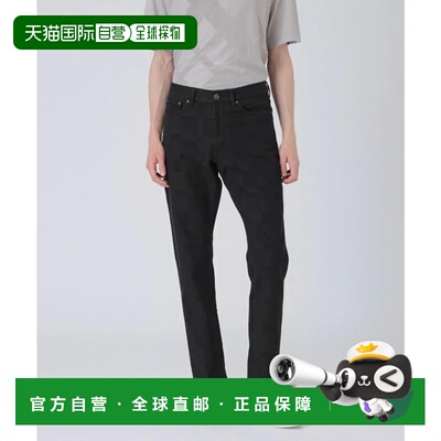 日本直邮Burberry 黑标Crestbridge阴影格纹牛仔布黑色