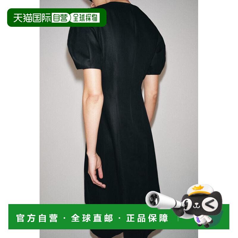 日本直邮Zara亚麻混纺中长款连衣裙 ZW COLLECTION
