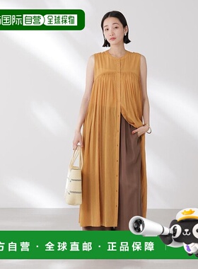 日本直邮NANO universe 可切换褶皱无袖薄纱连衣裙 NA103EW157481