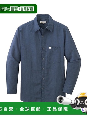 日潮跑腿Montbell蒙贝欧男长袖衬衫KAMICO藏蓝通勤BKNV XS2104492