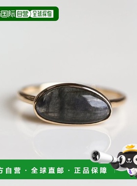 1h可退 日本直邮cui-cuiK10YG黄金戒指拉布拉多石755639cuicui