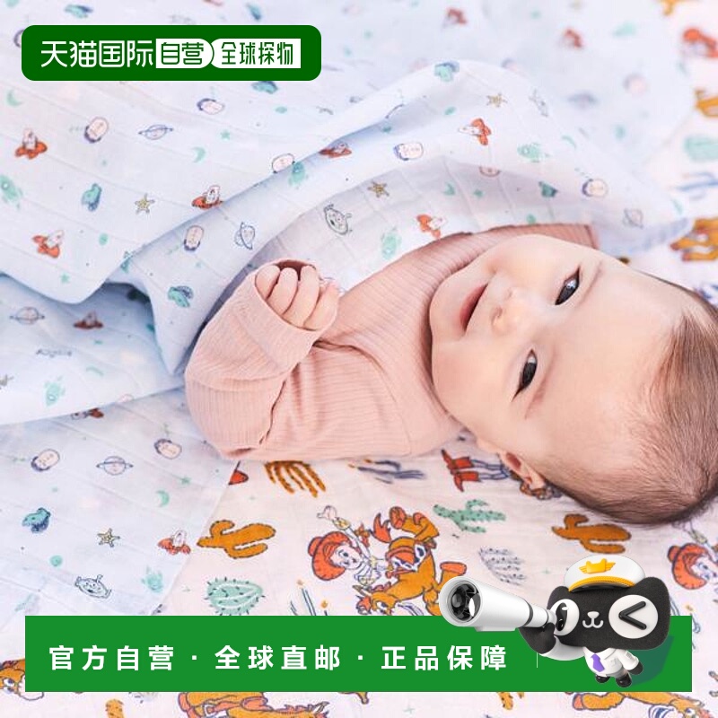 1h可退 日本直邮aden + anais 儿童全棉莫斯林材质玩具总动员主题