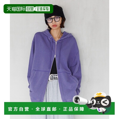 1h可退 日本直邮PAGEBOY 女装 双拉链宽松连帽卫衣 589554