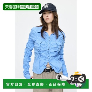日本直邮MOUSSY BUTTON UP SHIRRING衬衫 [130499591]