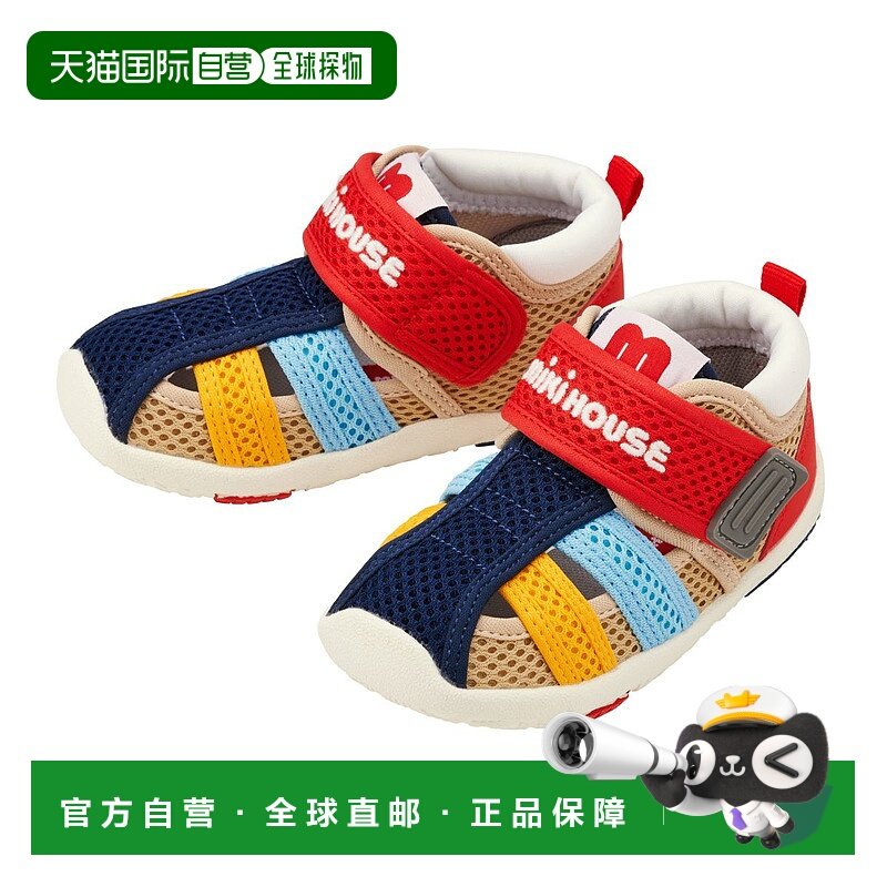日潮跑腿Mikihouse [Proper]婴儿网面透气凉鞋 儿童 (87) Multi 1