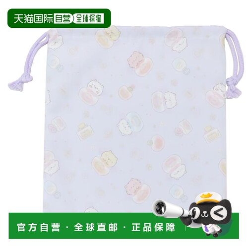 日本直邮Takanami Create 出品的毛绒猫咪抽绳包中号适合小学生和