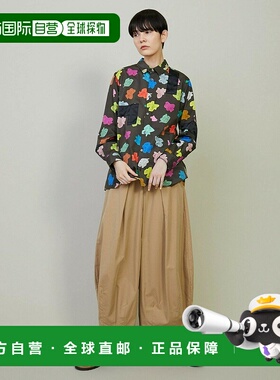 1h可退 日本直邮FRAPBOIS 女士宽松高腰休闲裤 B1552RFP009阔腿裤