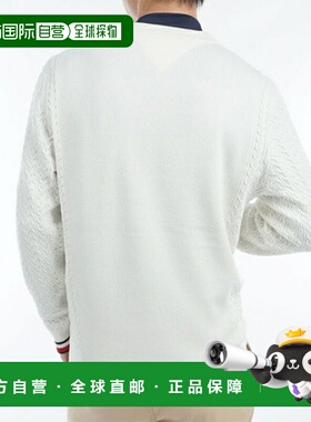 日本直邮Tommy Hilfiger Golf THMA461 电缆混合圆领毛衣高尔夫服