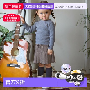 【特价】日本直邮Petit Main 针织百褶裙