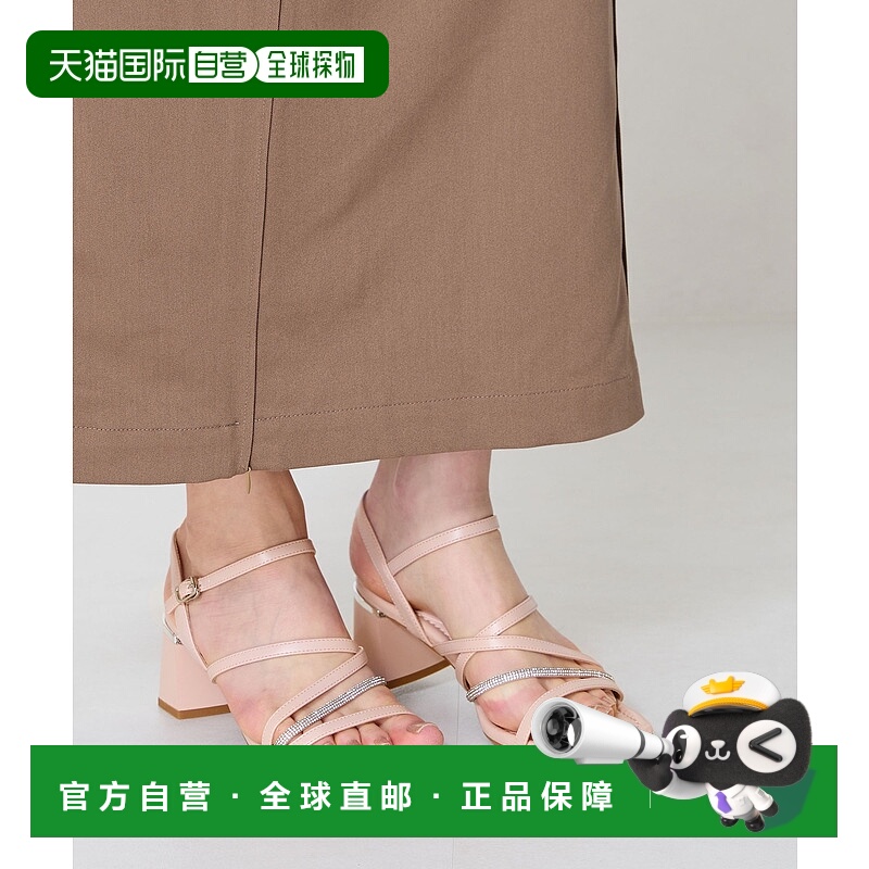 1h可退 日本直邮ORiental TRaffic 女士水晶细带高跟凉鞋 56202
