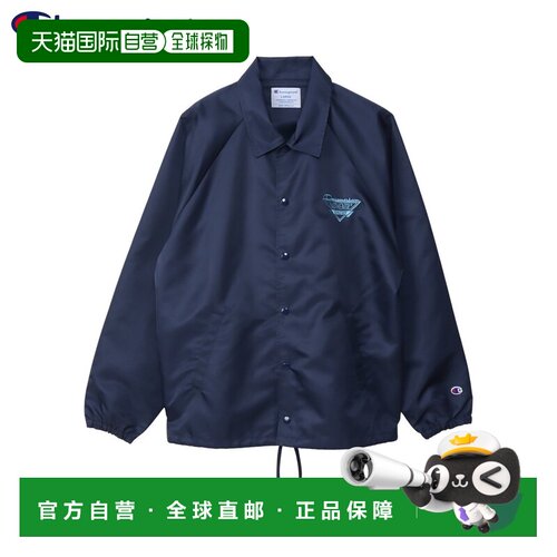 日本直邮Champion 男士教练夹克 C3-C613 黑色/海军蓝/深棕色