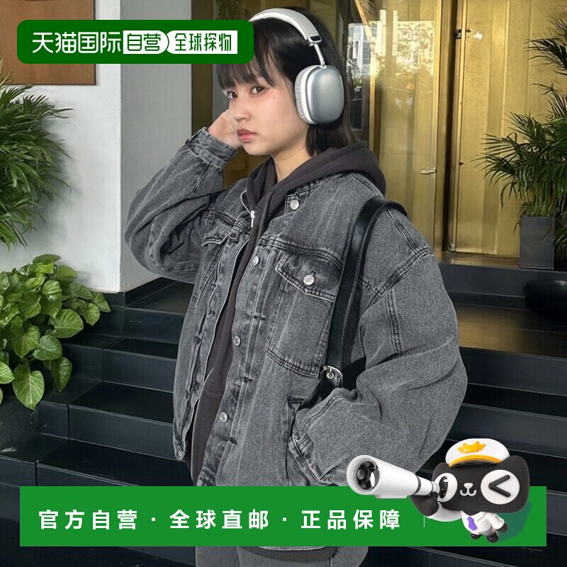 1h可退 日本直邮AS KNOW AS plus 女装 宽松无领牛仔外套 可成套