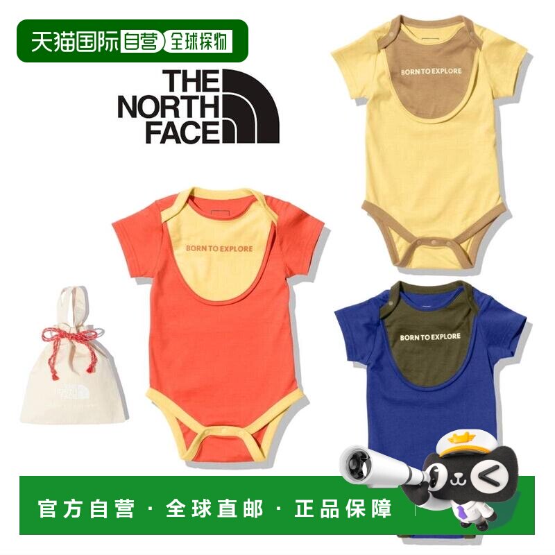日本直邮THE NORTH FACE 短袖连体衣和围兜两件套（婴儿） BS/S 2