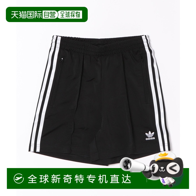 1h可退 日本直邮adidas女装宽松短裤火鸟系列运动风黑色IU2425 69