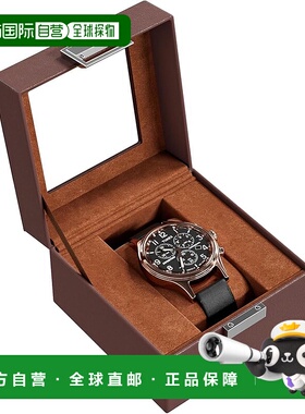 【日本直邮】ProCase男士仿皮收表盒 玻璃盖 深咖啡