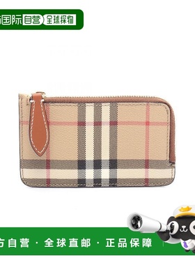 日本直邮中古Burberry博柏利女S级99新coin purse零钱包牛皮零钱