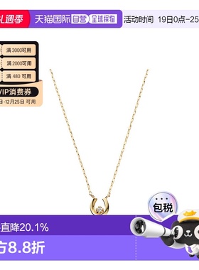 日本直邮Vendome Aoyama新款10K黄金钻石人气款马蹄项链AJVN14604