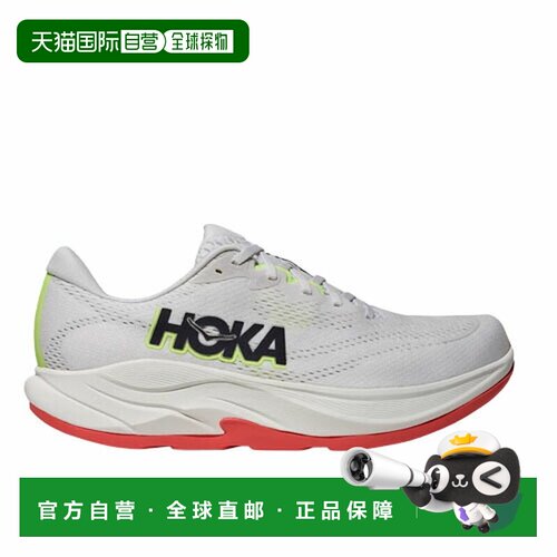 日本直邮HOKA RINCON 4 男士跑步鞋 白色 Frost x Neon Yuzu 标准