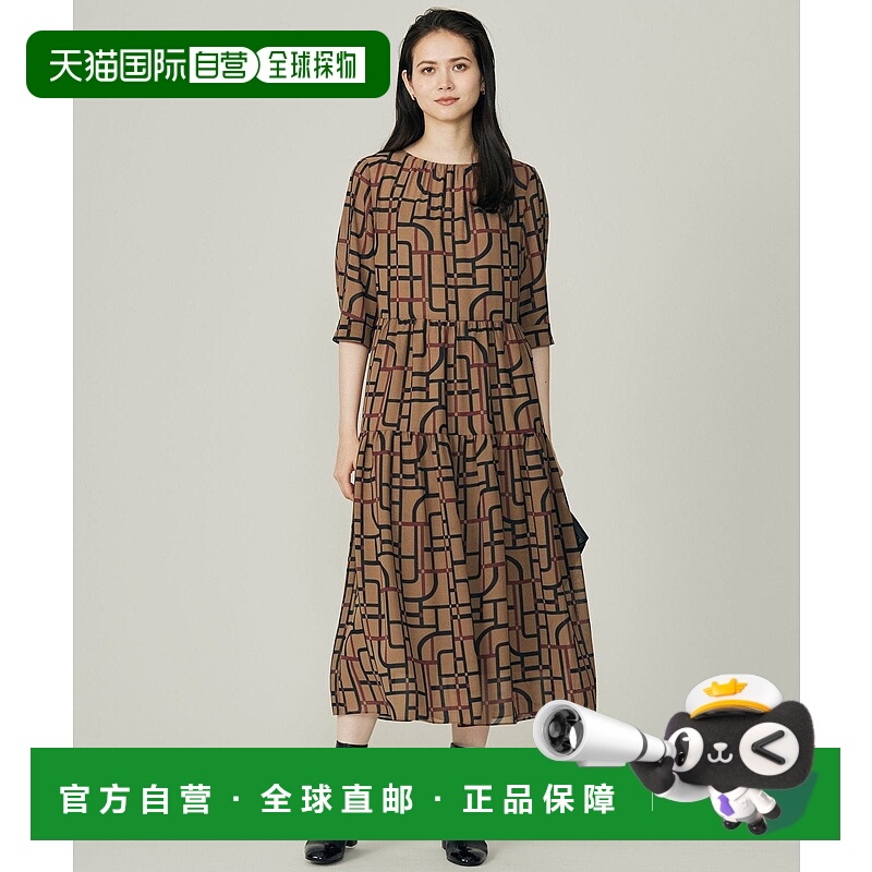 日本直邮自由区 Geometric优雅连衣裙