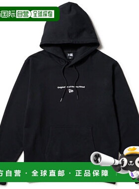 日本直邮NEW ERA Circle OOTTF 黑色抓绒套头连帽衫运动服饰14682
