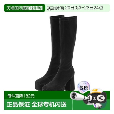 日本直邮日潮 GRL 弹力粗跟长靴 gd1494厚底高跟时装靴